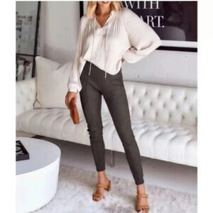 SPANX Faux Suede Leggings Pants NWT Chocolate Brown Size  Medium